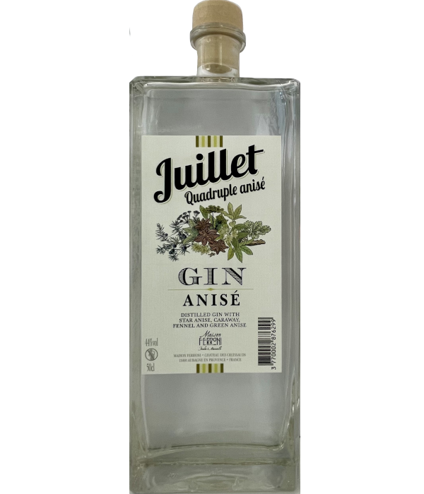 Gin - Ferroni Gin juillet Quadruple Anisé - 50cl - 44%